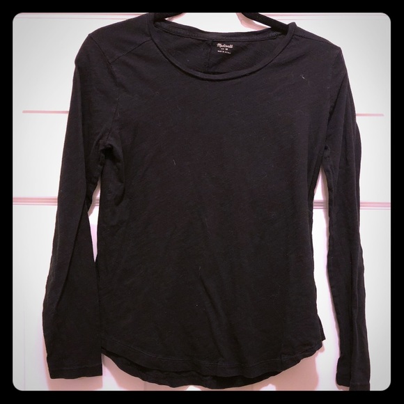 Madewell Black Long Sleeve Shirt - Picture 1 of 1